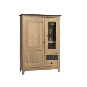 vitrine 1 porte pleine - 1 porte vitrée Séraphine 2