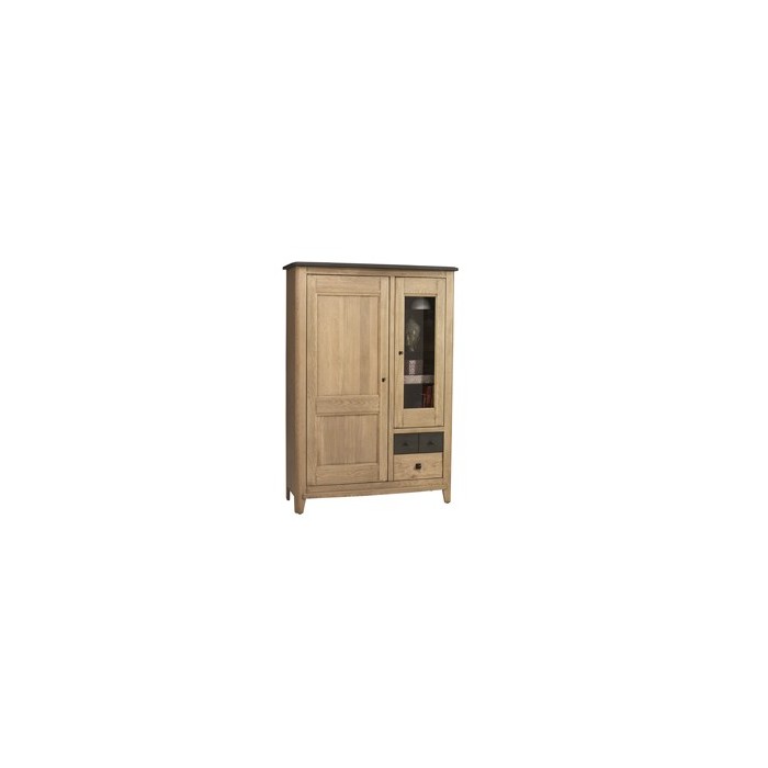 vitrine 1 porte pleine - 1 porte vitrée Séraphine