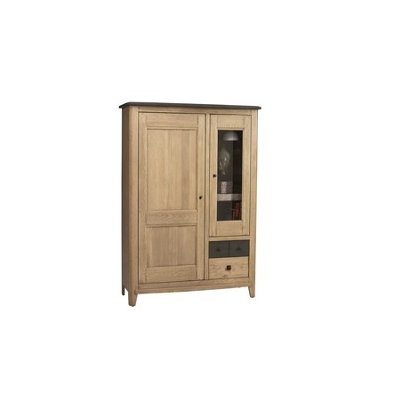 vitrine 1 porte pleine - 1 porte vitrée Séraphine
