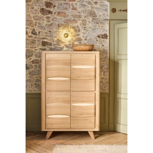 VITRINE OLONNE 4 PORTES BOIS