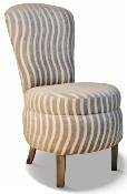 Fauteuil Maud CHARES PAGET Laque Vieil Argent Tissu Rhone