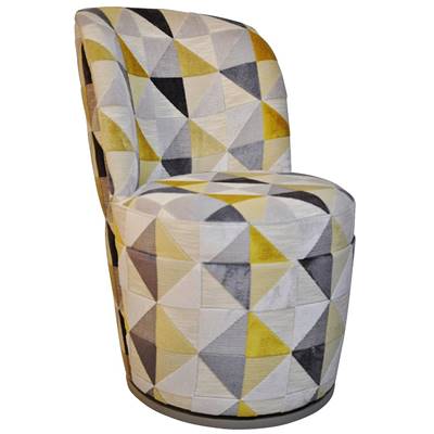 Fauteuil Adele CHARLES PAGET Laque Floride Jaune