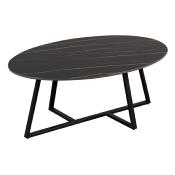 table basse en  Cramique Noir ASCOT 1403NM