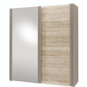 Armoire 1 porte glace 1 porte pleine 154 ou 190 bois blanc