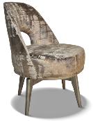 Fauteuil Hugo CHARLES PAGET Laque Alu Tissu Aphrodite