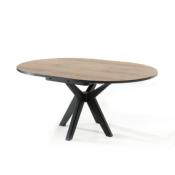 table ronde - pied massif central croisé 