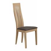 malaga: Chaise en chêne - barreaux verticaux