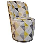 Fauteuil Adele CHARLES PAGET Laque Floride Jaune