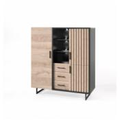 rangement carr CLAIRE ( 3 portes - 3 tiroirs- 1 niche ) 