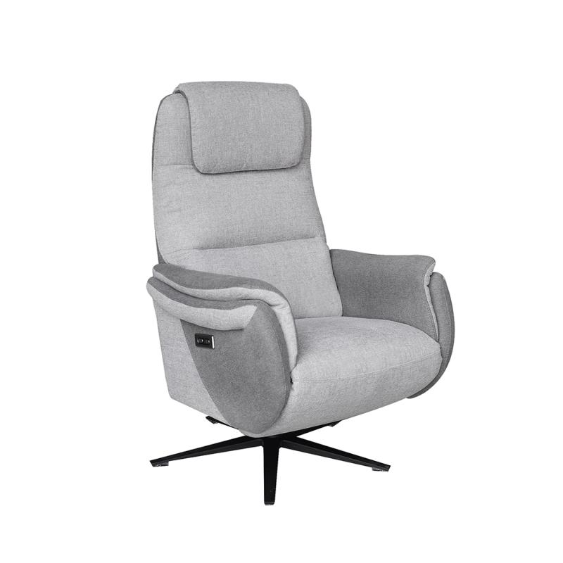 fauteuil relax électrique gris SOMMET